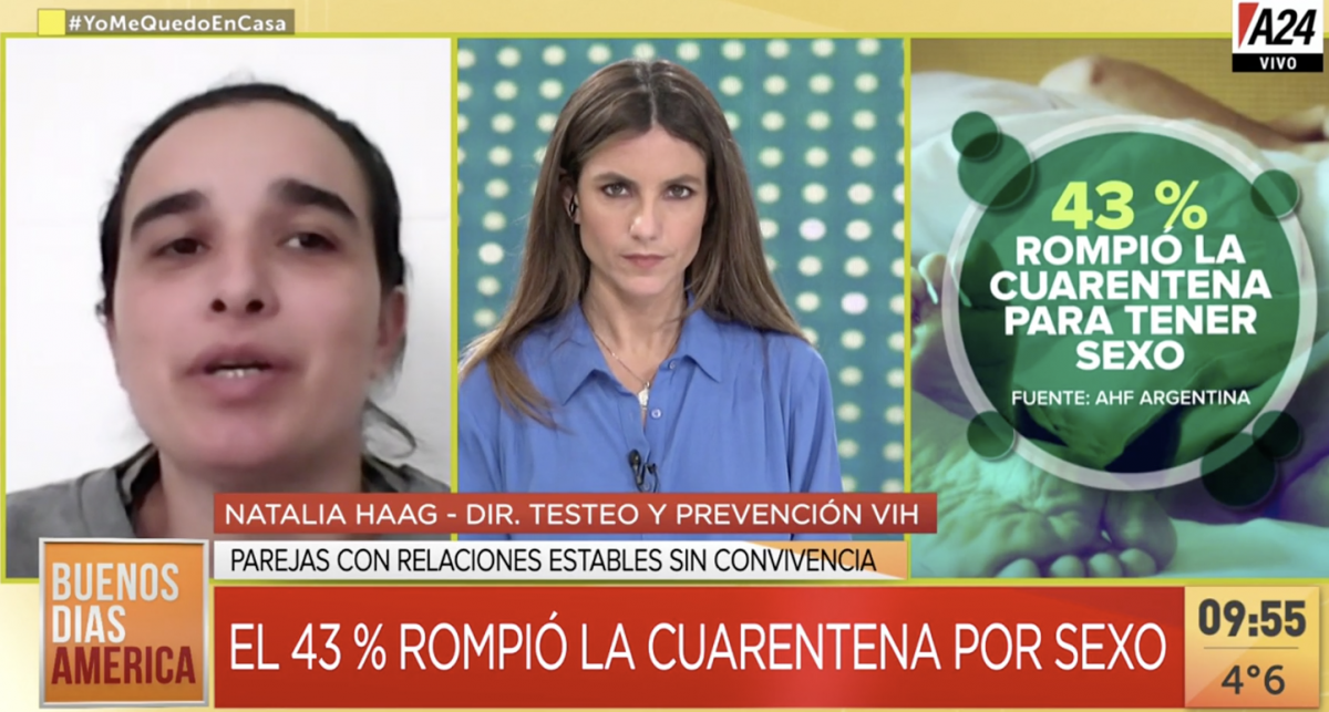 El 43% de los argentinos rompió la cuarentena para tener sexo con una pareja con la que no convivía