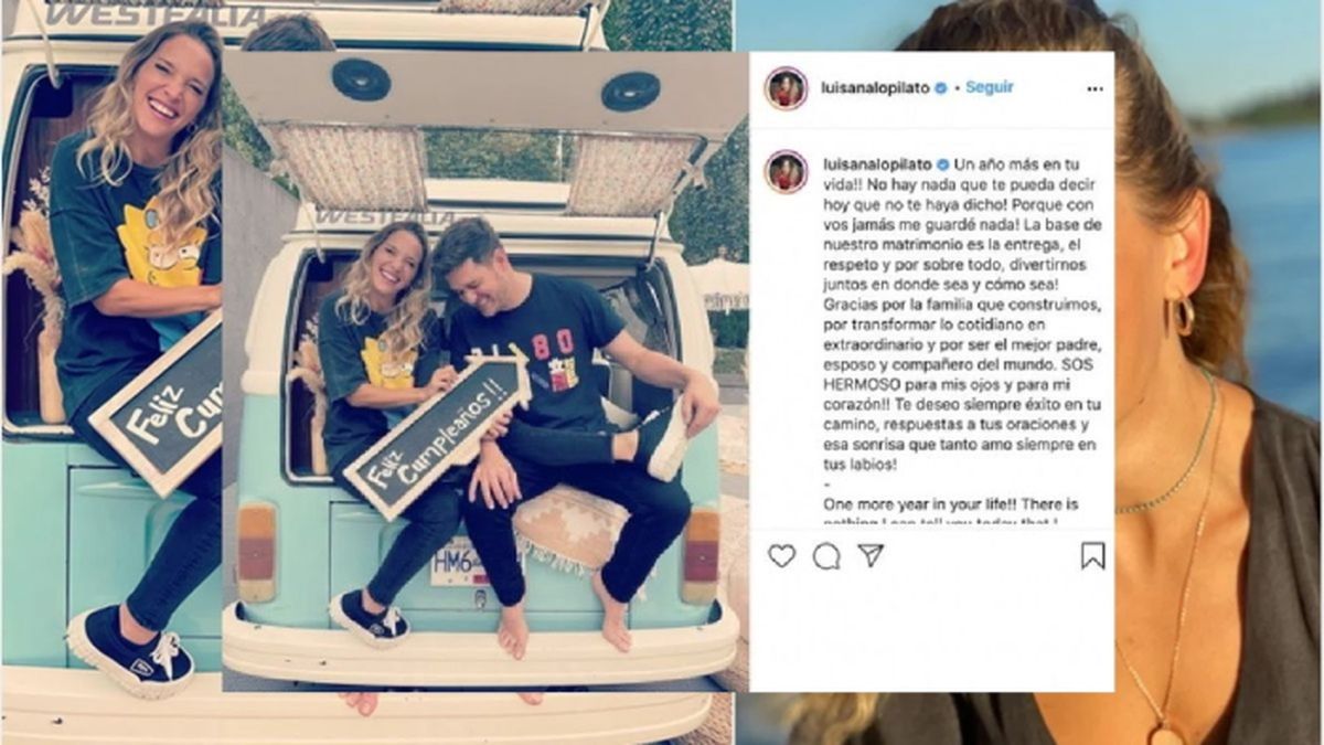El particular saludo de cumplea&ntilde;os de Luisana Lopilato a su marido, Michael Bubl&eacute;.&nbsp;