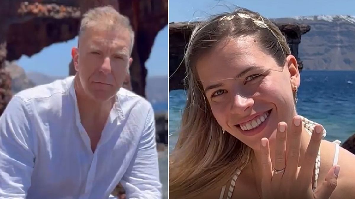 Alejandro Fantino le propuso casamiento a Coni Mosqueira a orilla del mar Egeo, en julio pasado.&nbsp;