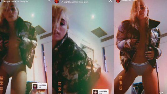 Lali Espósito se animó a bailar semidesnuda en Instagram