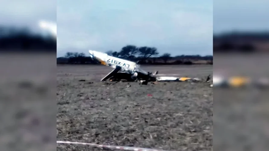 Tragedia en San Luis: una avioneta cayó sobre un campo y murió el piloto