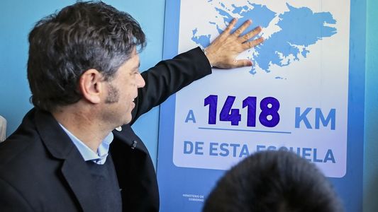 Kicillof cuestionó el discurso de Milei sobre Malvinas y advirtió que la soberanía se defiende todos los días