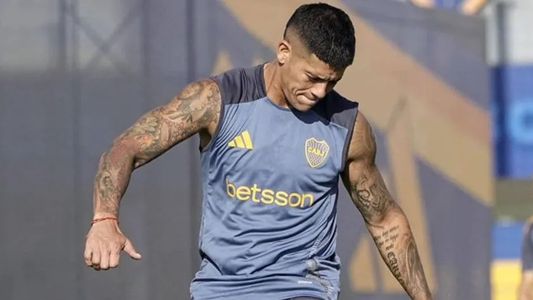 Alarma en Boca: Marcos Rojo no terminó la práctica y hay preocupación