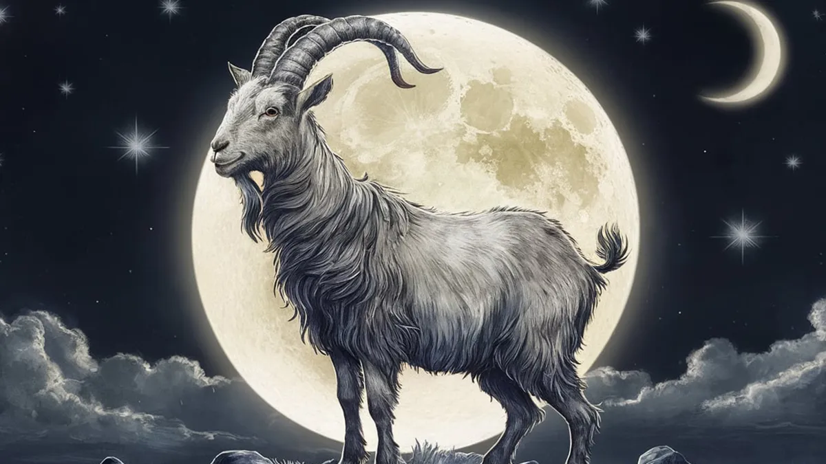 La Luna en Capricornio nos recuerda que poner límites también es un acto de ternura. Foto: Ideogram.