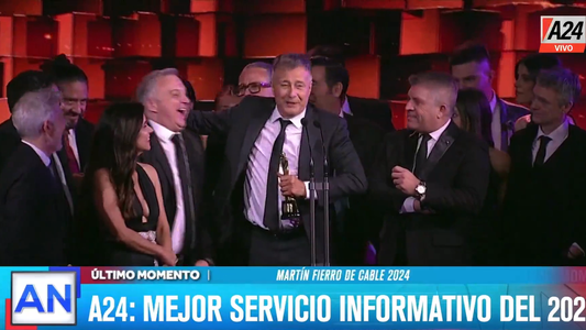 A24 ganó como mejor servicio informativo 2023: todos los premios que obtuvo la señal