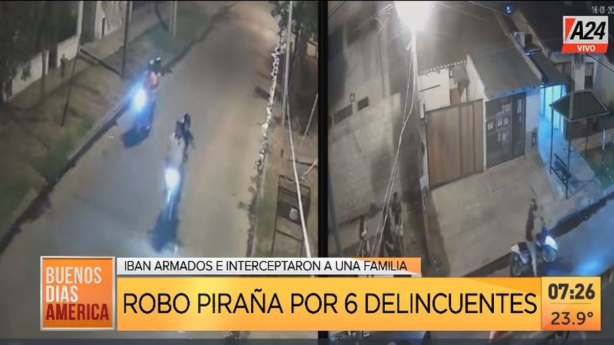 Luis Guillón: brutal robo piraña a una familia en la parada. (Captura de Tv)