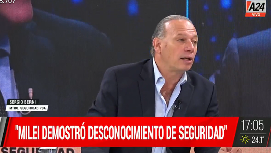 Sergio Berni apoyó a Sergio Massa y dijo que Javier Milie no está preparado para gobernar