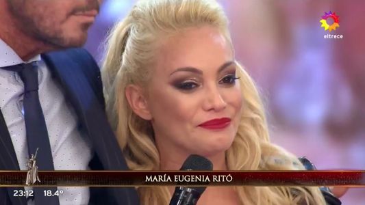 María Eugenia Ritó muy emocionada tras su regreso a la pista del Bailando