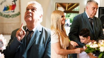 Así fue el íntimo y emotivo bautismo de Antoñito, el hijo de Luis Ventura y Fabiana Liuzzi: las fotos