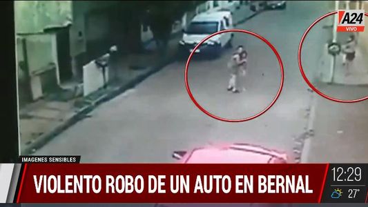 Bernal: otra vez, menores en medio de un brutal robo