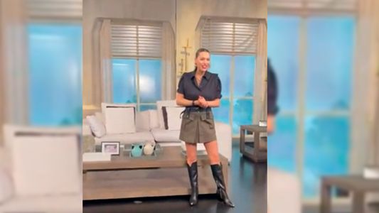Pampita volvió a su programa, a casi dos semanas del nacimiento de Ana Carolina