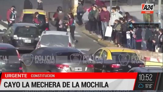 Así detienen a una mechera de la estación Constitución