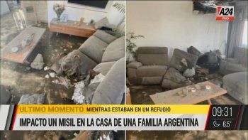 A una familia argentina le cayó un misil en su casa de Israel
