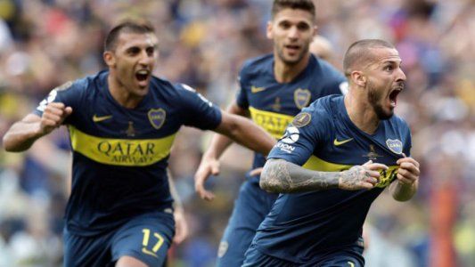 Benedetto se sacó la mufa ante River, y con un cabezazo puso el 2-1