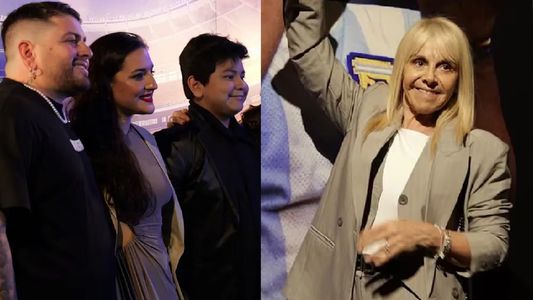 El reencuentro de los hijos de Diego Maradona y Claudia Villafañe en un evento especial: las fotos