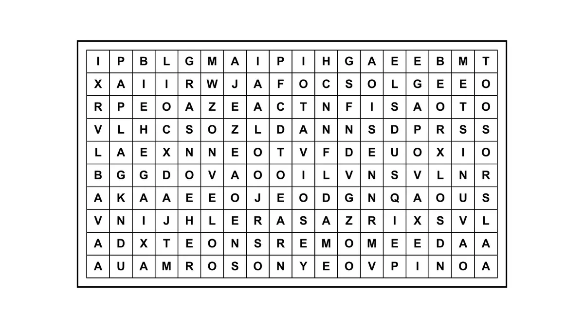 Encontrá la frase escondida en una sopa de letras con una cita célebre