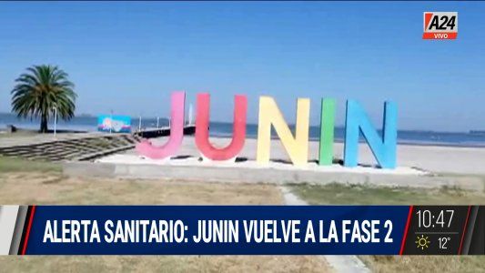 Alarma sanitaria: Junín retrocede otra vez a la Fase 2