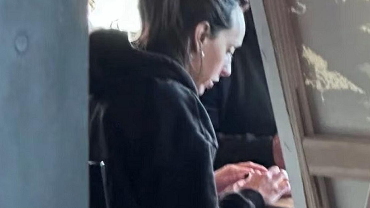Tamara Pettinato, durante su visita a Chubut (Foto: archivo).