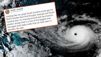 El huracán Dorian alcanza la máxima potencia y Trump alertó a la población para que se cuiden