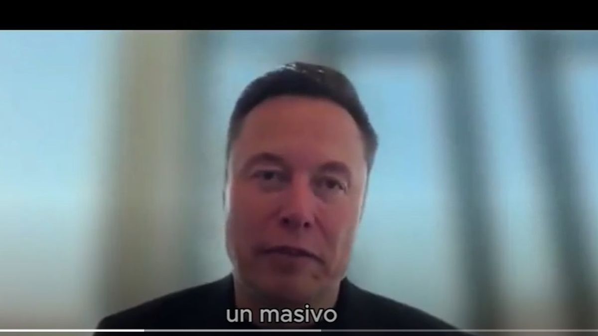 El empresario Elon Musk participó por videoconferencia del encuentro libertario donde también se presentó el presidente argentino