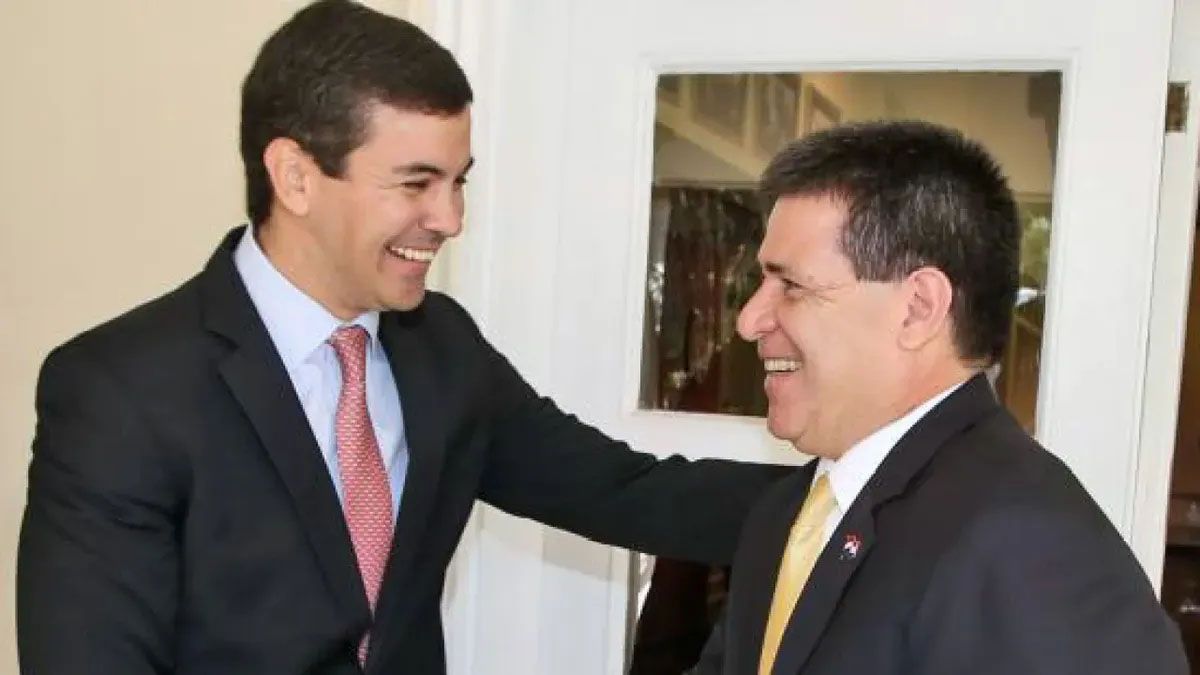 Santiago Peña fue ministro de Economía de Horacio Cartes, el expresidente paraguayo señalado por corrupción, lavado de dinero y vínculos con Hezbollah, por parte de Estados Unidos (foto: Gentileza El Nacional)
