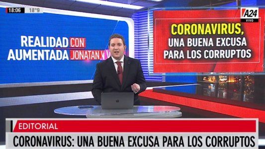 Coronavirus, una buena excusa para los corruptos: el editorial de Jonatan Viale