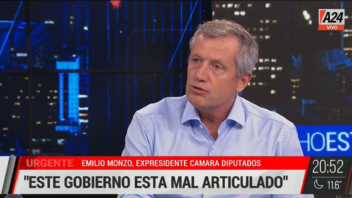 Emilio Monzó: Alberto Fernández perdió su oportunidad