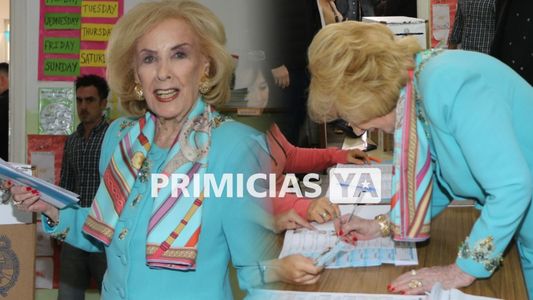 Tras haber faltado en mayo, Mirtha Legrand fue a votar en las elecciones legislativas: fotos exclusivas