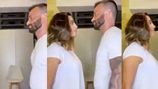 ¿Reconciliados? Cinthia Fernández y Martín Baclini a punto de besarse