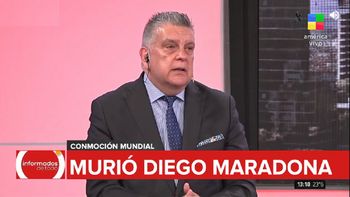 Luis Ventura, emocionado por la muerte de Diego Maradona: Creo que se entregó, el rebelde bajó la guardia