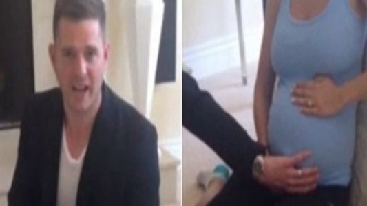 La pancita de Luisana, la mejor excusa de Bublé