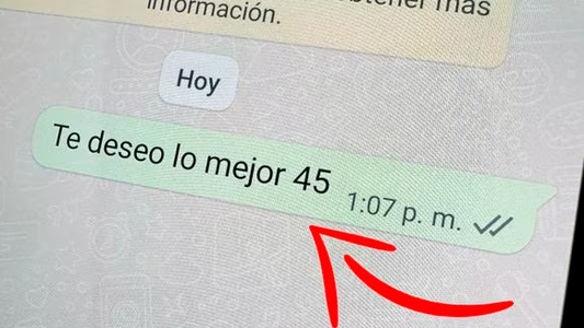 Atrévete a usar el 45 en WhatsApp: un mensaje de amor encubierto