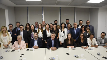 Reunión de bloque del PRO con Mauricio Macri. (Foto: NA)