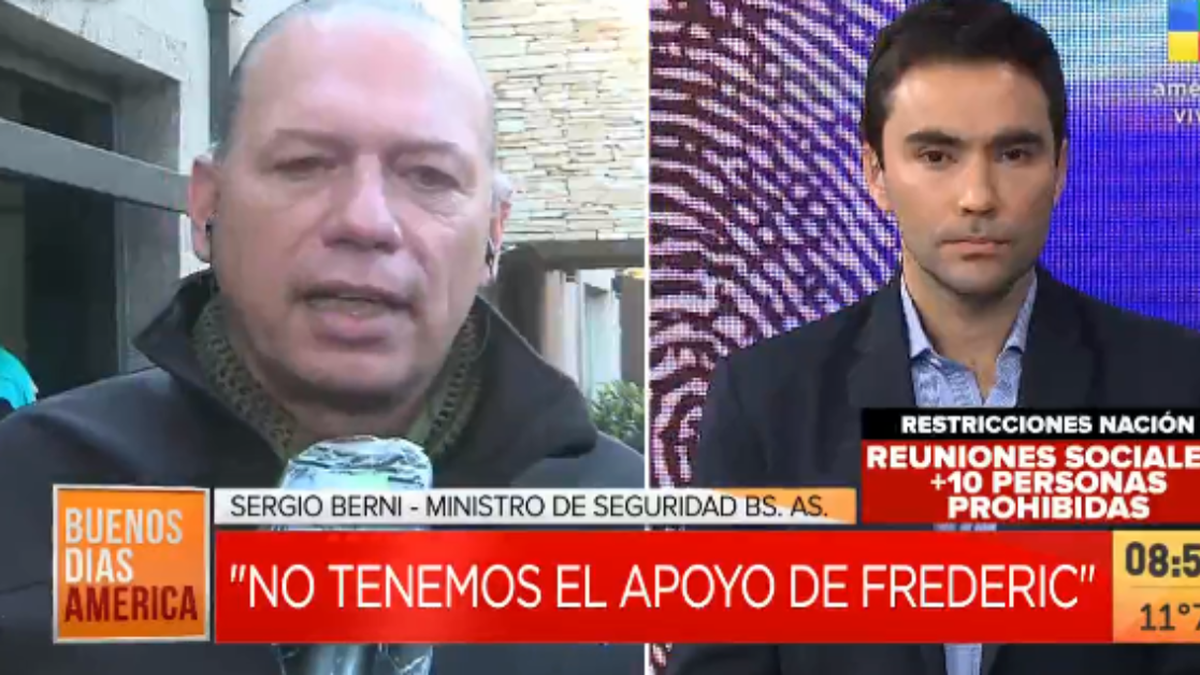 El ministro de Seguridad bonaerense