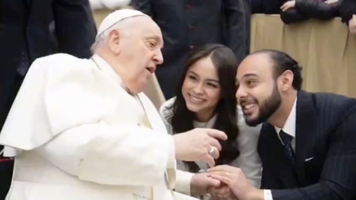 El último y sabio consejo que el Papa Francisco le dio a una pareja antes de su muerte (Foto: captura de video).