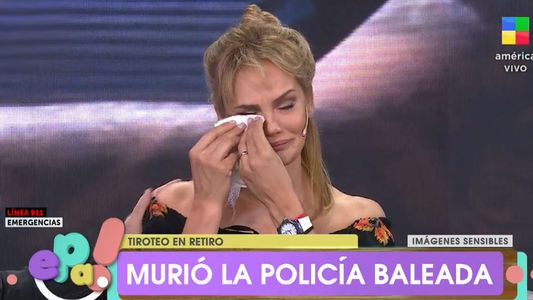 El desgarrador llanto de Eliana Guercio tras enterarse en vivo de la muerte de la policía baleada en Retiro
