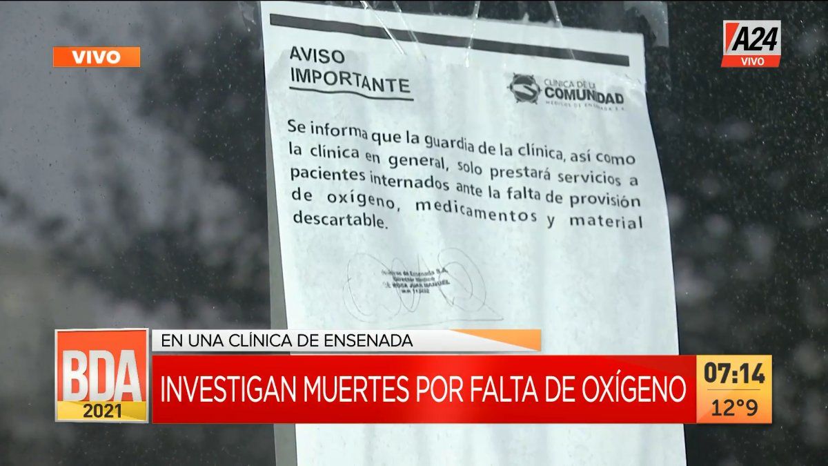 Investigan muertes de Covid en una clínica de Ensenada por falta de oxígeno (Foto: captura de TV).