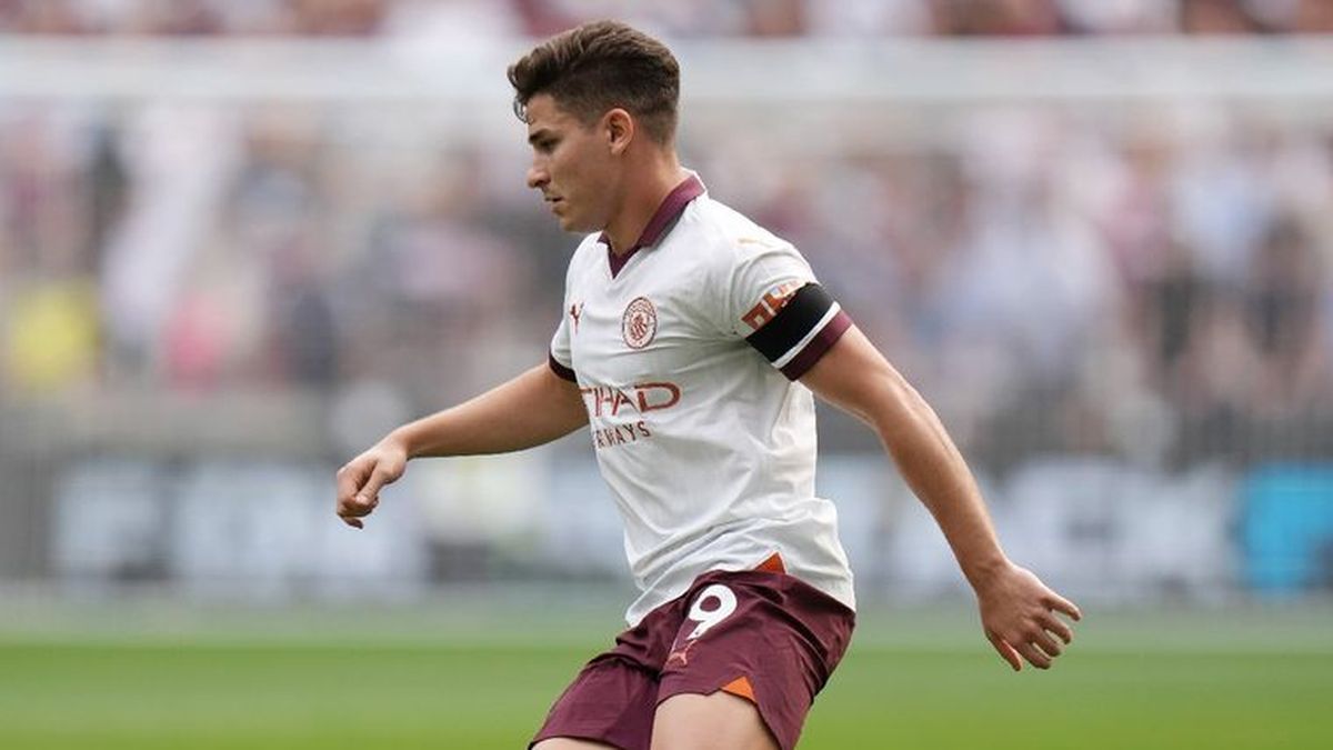 Gran partido de Julián Álvarez. (Foto: ManCity)
