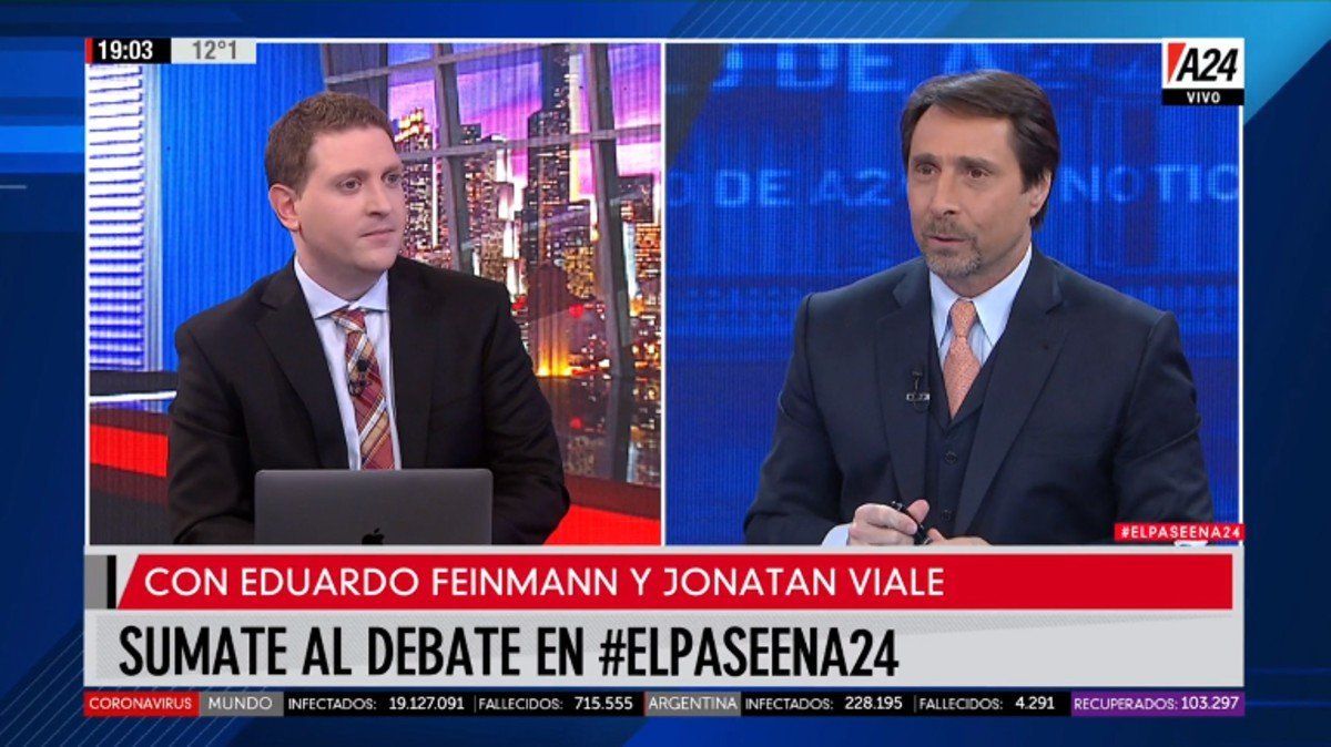 El Pase en A24 entre Jonatan Viale y Feinmann: pico de casos y el agotamiento por la cuarentena