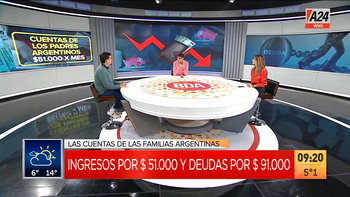 Radiografía del endeudamiento de las familias argentinas. (Captura de Tv) Radiografía del endeudamiento de las familias argentinas. (Captura de Tv)