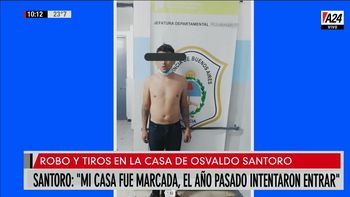 Robo en la casa de Osvaldo Santoro: tiroteo y dos detenidos