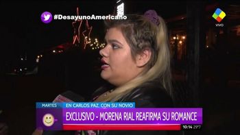 Morena Rial se mostró al lado de su novio y confirmó que hubo una discusión