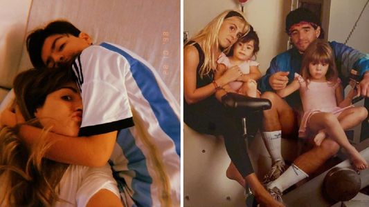 Gianinna compartió un emotivo momento de Benjamín con Diego Maradona y Claudia Villafañe