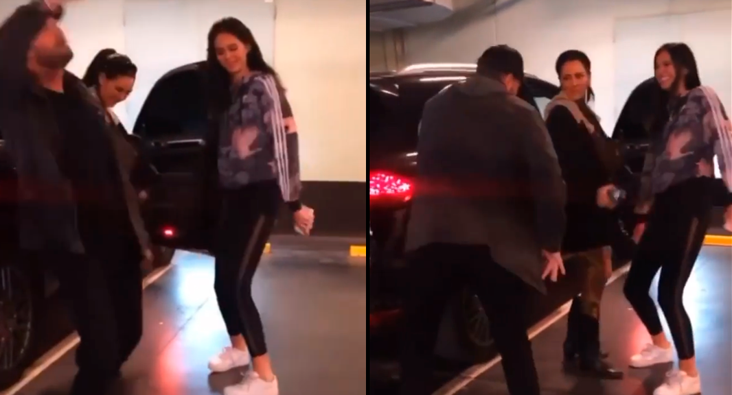El divertido baile de Cande, Juanita y Marcelo Tinelli en un estacionamiento