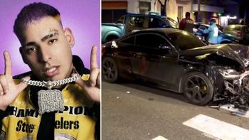 El trapero Kaleb Di Masi fue condenado a tres años de prisión en suspenso tras chocar su auto, fugarse y volver a chocar