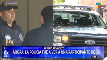 las primeras imagenes de la policia en telefe tras las denuncias contra la maciel, participante de gran hermano