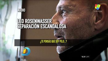 Gritos e insultos: el escandaloso audio de Leo Rosenwasser a su ex mujer