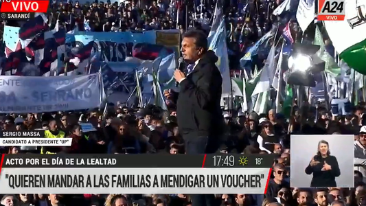 Sergio Massa: No queremos que las familias vayan a mendigar un voucher
