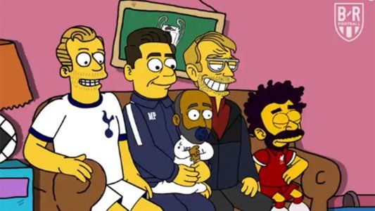 Creatividad en las redes: la presentación de Los Simpsons como si fuera la final de la Champions League