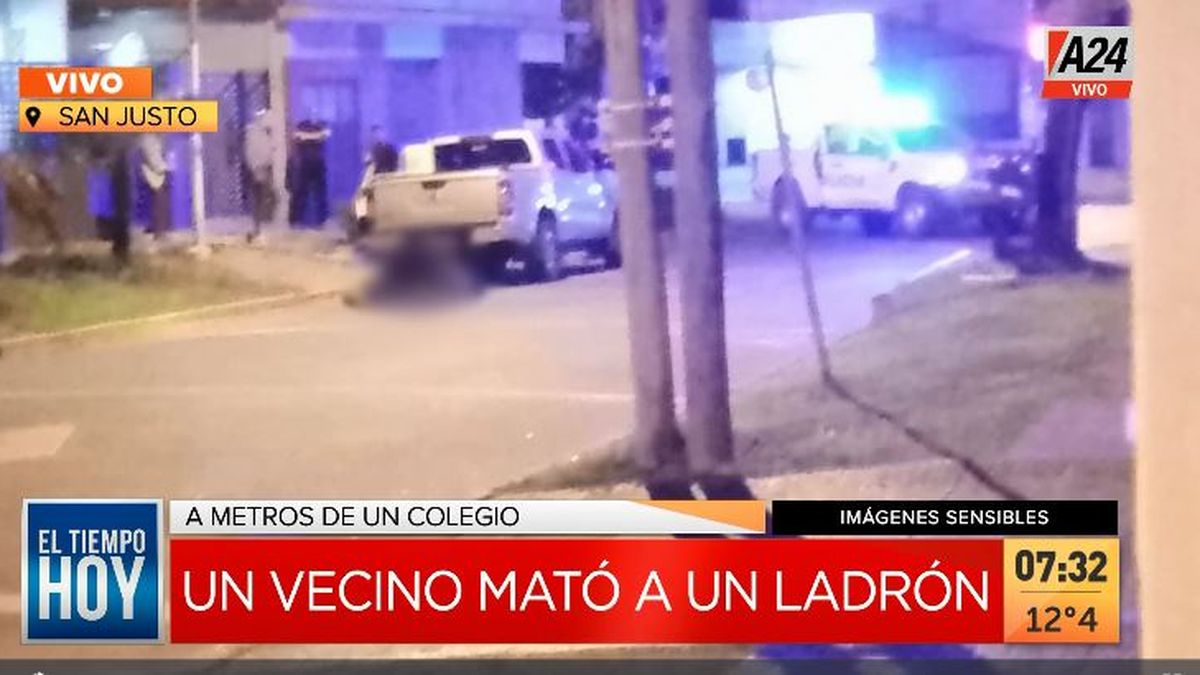 San Justo: ataque motochorro